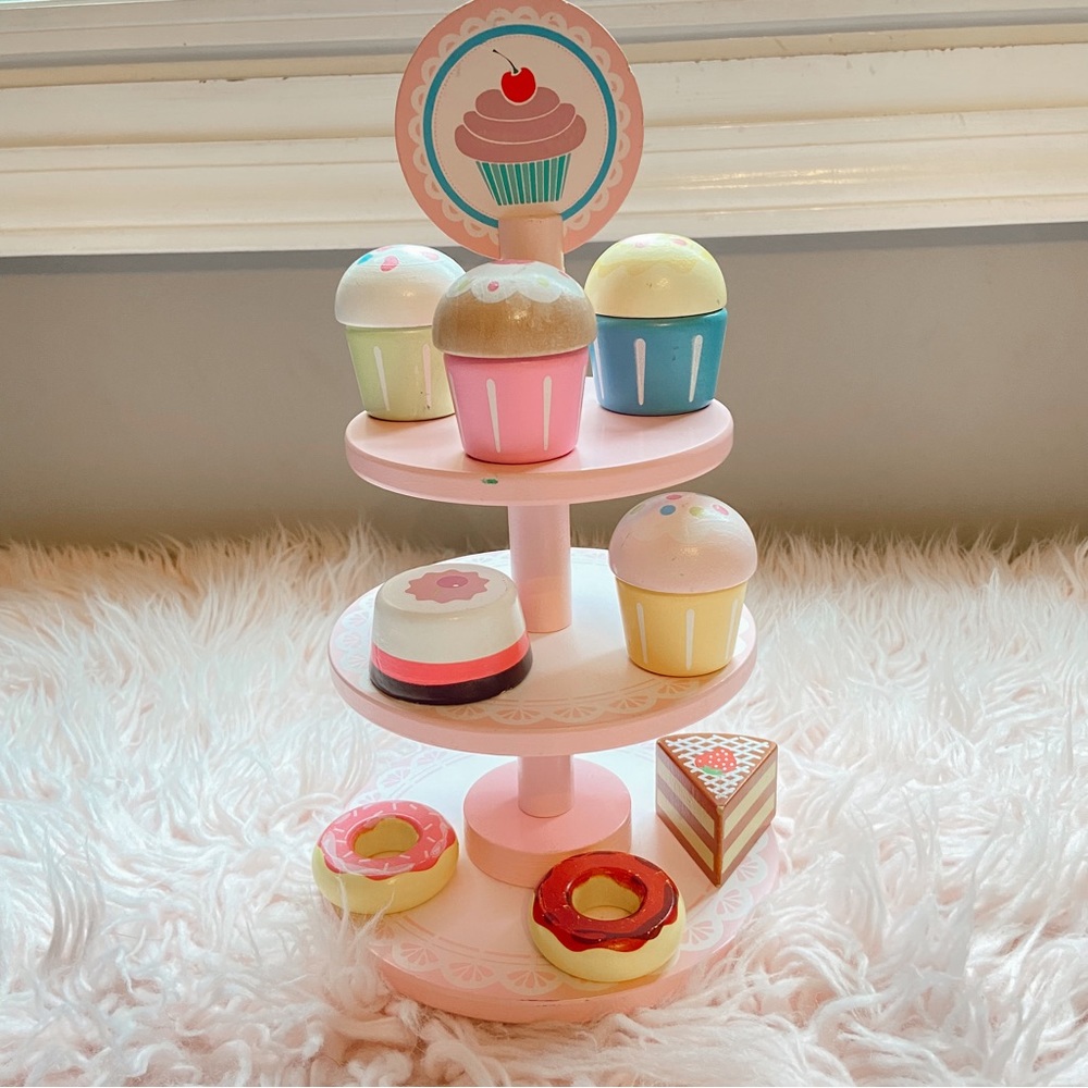 wooden food set